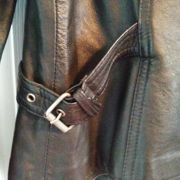 Colebrook & Co Leather Jacket SIZE LG - Picture 3 of 5